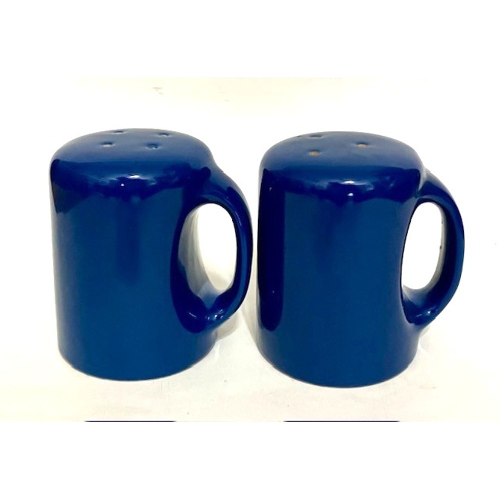 Vintage Omnibus Japan Salt and Pepper Shaker Cobalt Blue Set Range Set